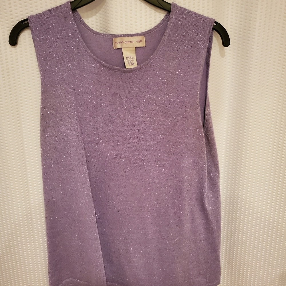 Susan Graver tank & sweater set
